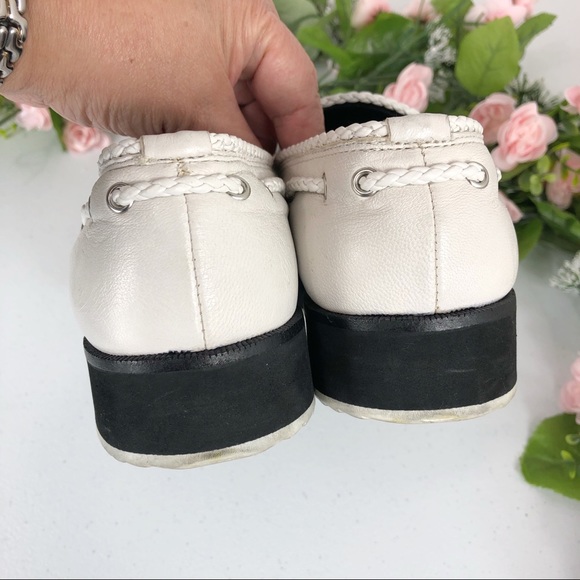 Rag & Bone white leather Mckenzie loafers sz 36.5 - Picture 6 of 8